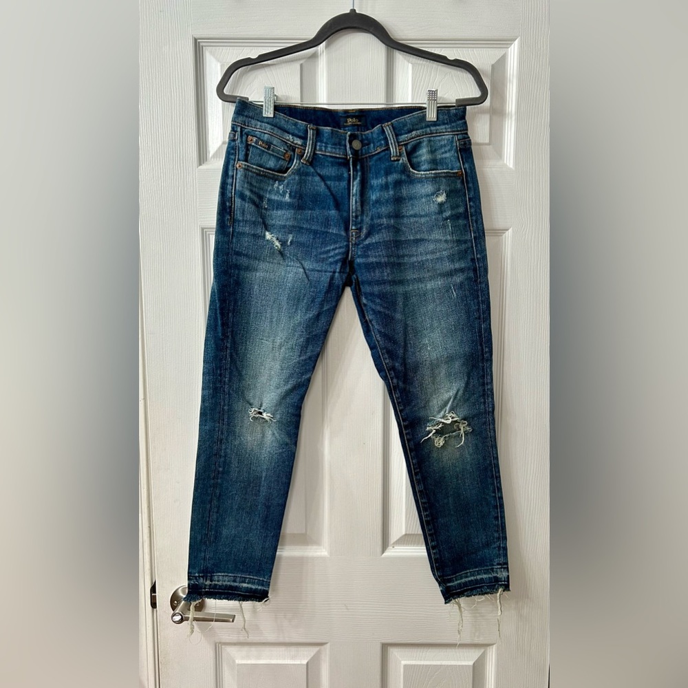 Polo Ralph Lauren Skinny Cropped Jean size 30. EUC